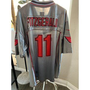 Rare Silver AZ Cardinals Nike Players 11 Fitzgerald size 52 XL Jersey EUC 6669